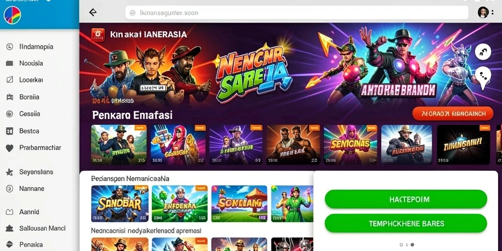 Tampilan level yang menakjubkan dan penuh warna.