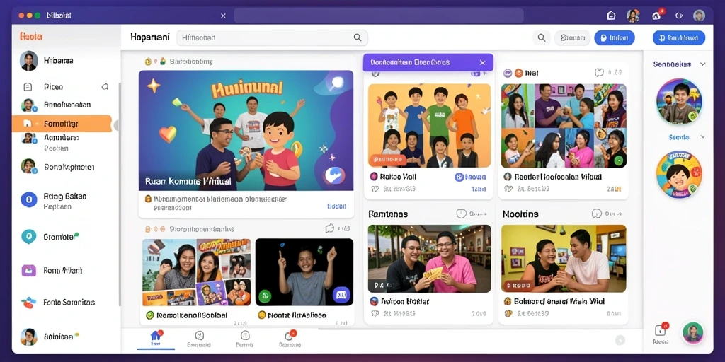 Tampilan antarmuka yang ramah dan modern.