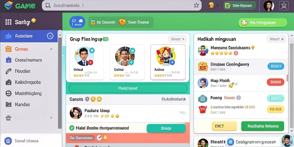 Tampilan antarmuka yang modern dan menarik.
