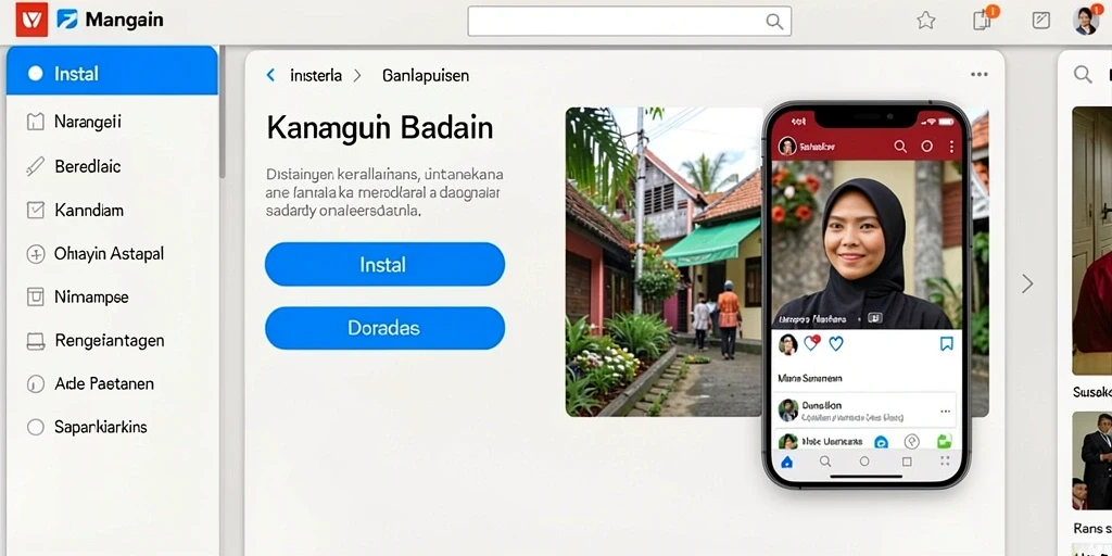 Tampilan awal aplikasi DUIT8 yang menarik.