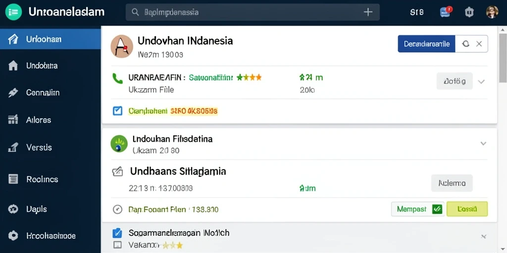 Tampilan antarmuka yang mudah dinavigasi.