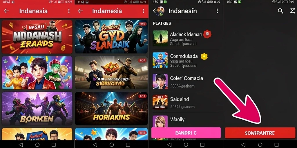 Tampilan awal aplikasi QQSTAR yang menarik.