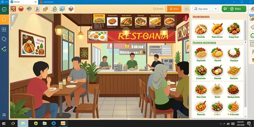 Screenshot menampilkan tampilan antarmuka yang menarik.