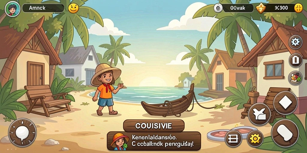 Tampilan awal game yang menarik.