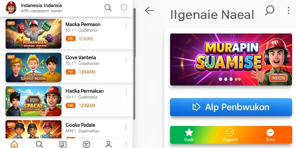 Menampilkan tampilan utama aplikasi TV888 yang menarik.