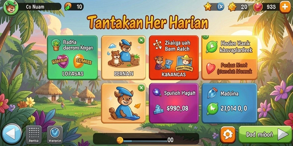 Tampilan utama yang menarik dan mudah dinavigasi.